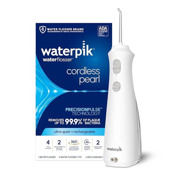 29%OFF Limited time deal"Waterpik Cordless Pearl Rechargeable Portable Water Flosser