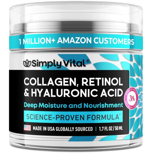 10%OFF: SimplyVital Collagen, Retinol & Hyaluronic Acid Cream