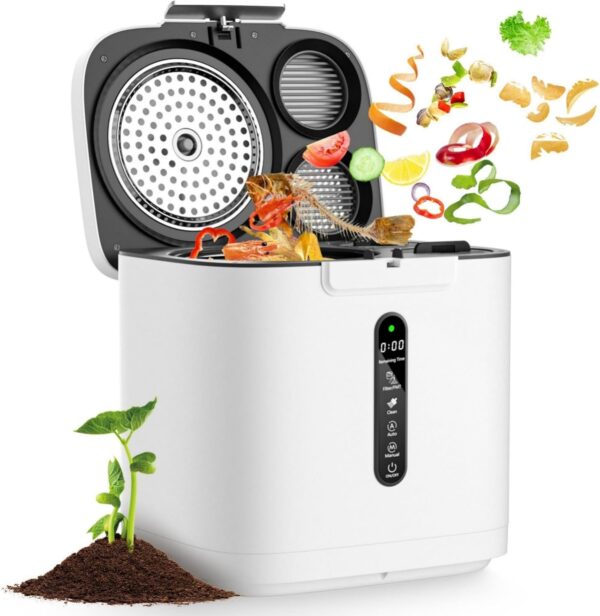 25%OFF & Apply $70 coupon Limited time deal"4L Electric Composter for Kitchen, Smart Compost