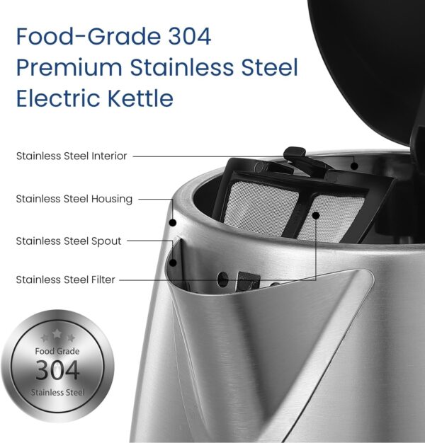 10%OFF: COMFEE' Stainless Steel Electric Kettle - Image 3