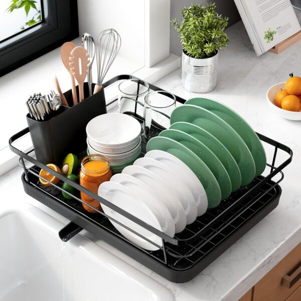 23%OFF: Kitsure Dish Drying Rack- Space-Saving Dish Rack