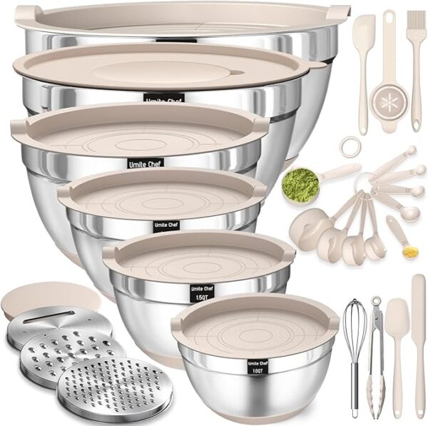 28%OFF Limited time deal"Mixing Bowls with Airtight Lids Set