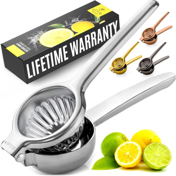 34%OFF Limited time deal"Zulay Kitchen Lemon Squeezer Stainless Steel - Premium Quality