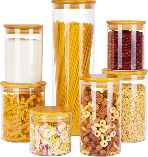 11%OFF Limited time deal"Vtopmart Glass Food Storage Jars, 7 Pack