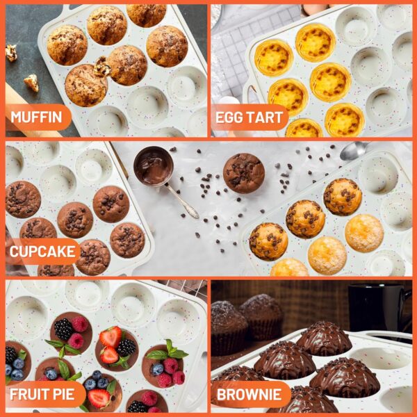 10%OFF with coupon, 2Pack Silicone Muffin Pan for Baking - Image 3
