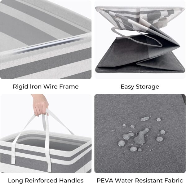 32%OFF, HomeHacks 2-Pack Large Laundry Basket - Image 3