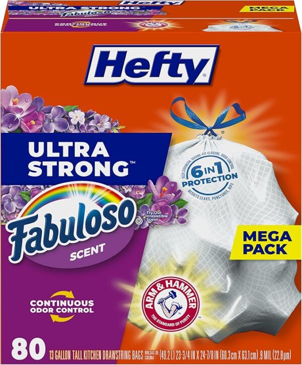 35% OFF Limited time deal" Hefty Ultra Strong 13 Gallon Trash Bags