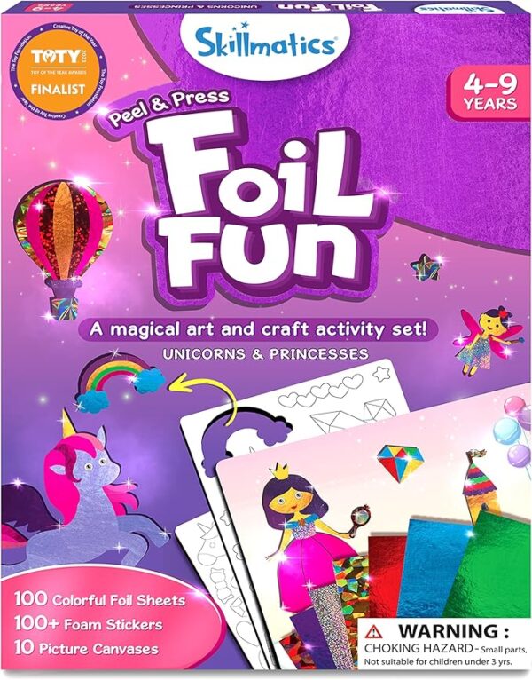 20%OFF Limited time deal"Skillmatics Art & Craft Activity - Foil Fun Unicorns & Princesses